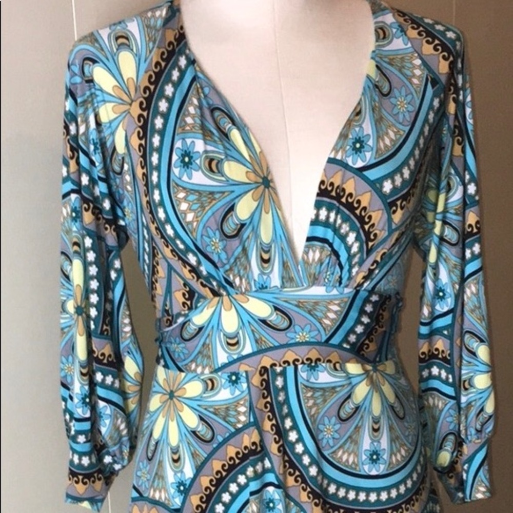 Christina Jacobs dress. Size S long sleeve jersey